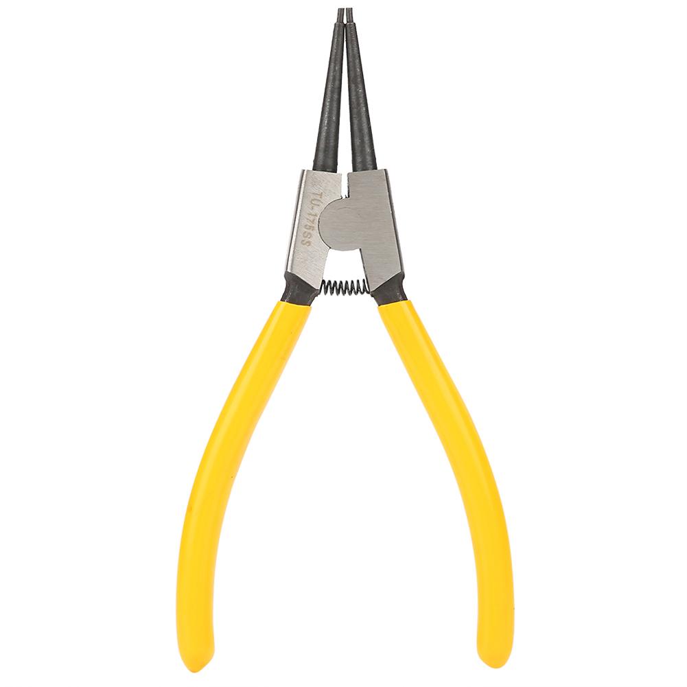 7in Handle Stainless Steel Curved Circlip Snap Pliers Retaining Mechanical Tool TU-175HB
