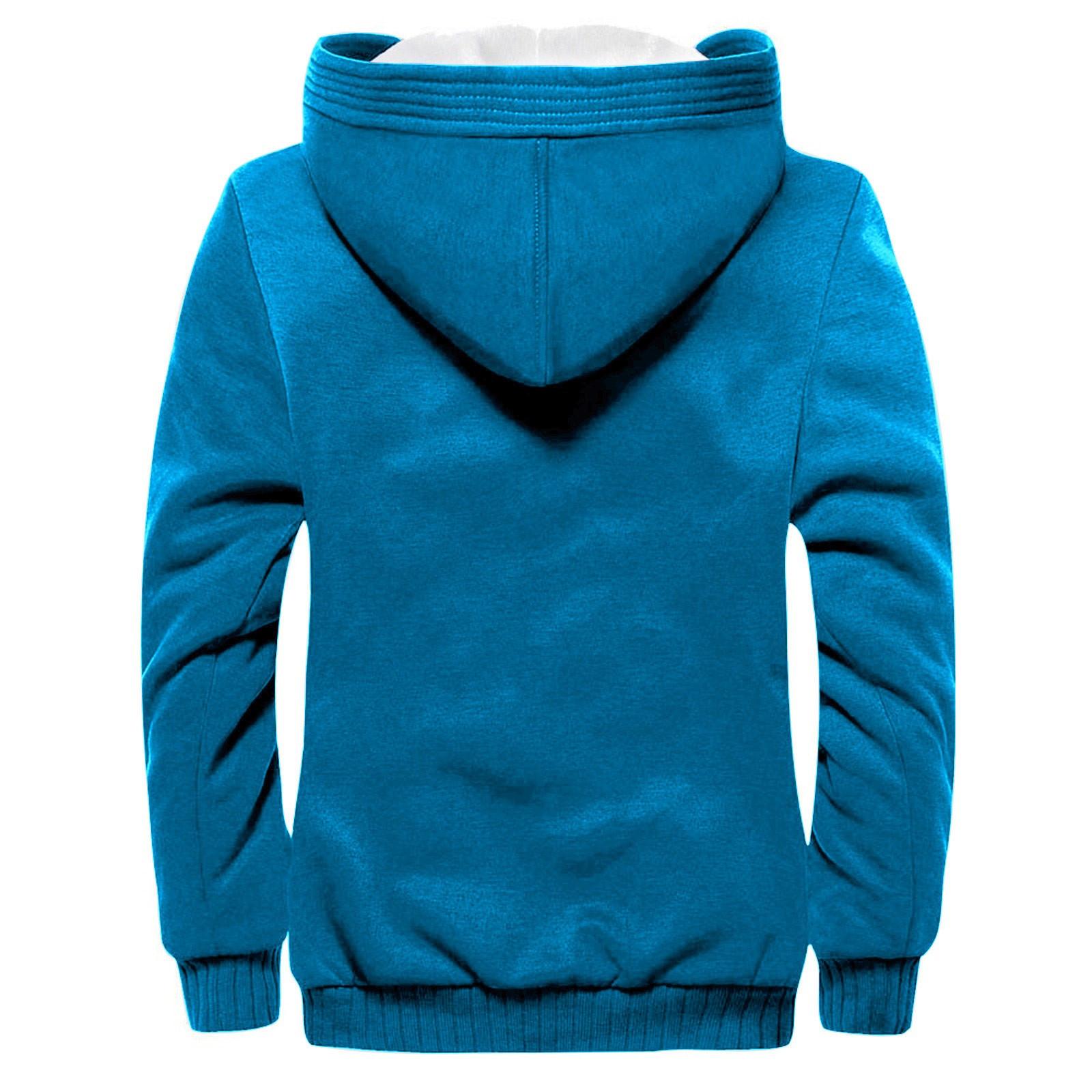 Мужской пуловер на молнии с длинными рукавами и капюшоном — фото 6