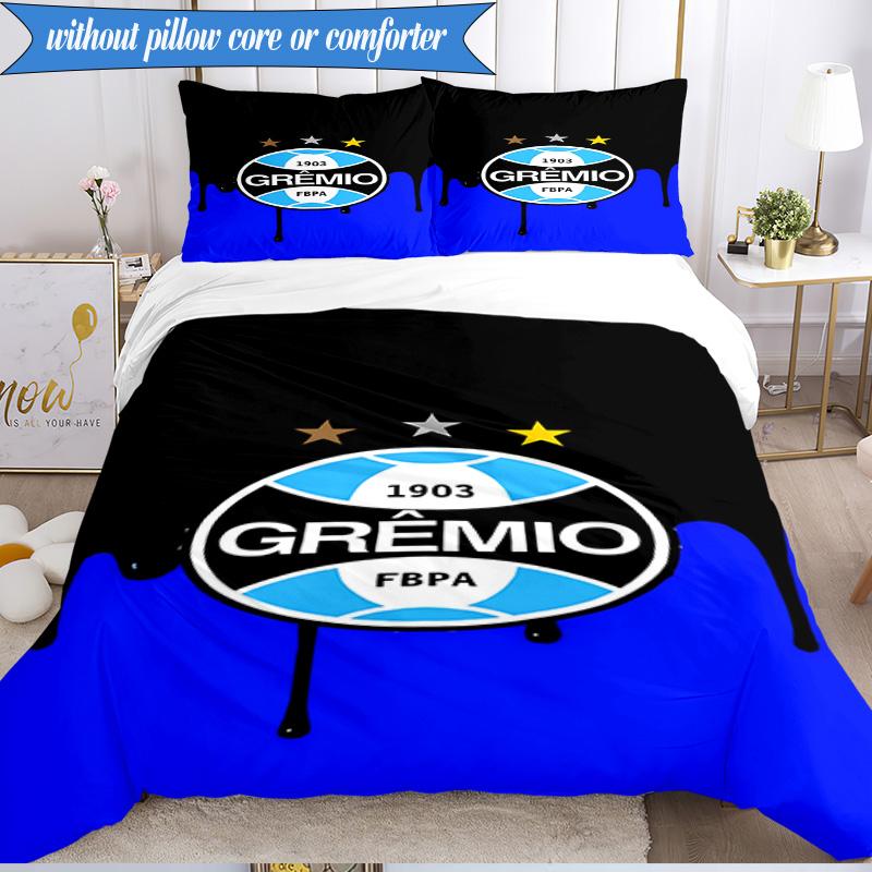 3PCS Grêmio FBPA Printed Soft Bedding Set,Including 1pc Duvet Cover And 2pcs Pillowcases Perfect for Bedroom, Dormitory, Fan Gift