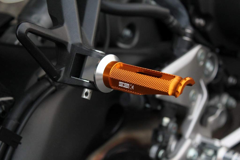 SSK machined aluminum tandem step racing type for passenger mounting part color: black step bar color: black
