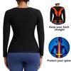 Hot Polymer Waist Trainer Vest Zipper Design Body Shaper Body Shaping Sauna Suit Shirt  Women