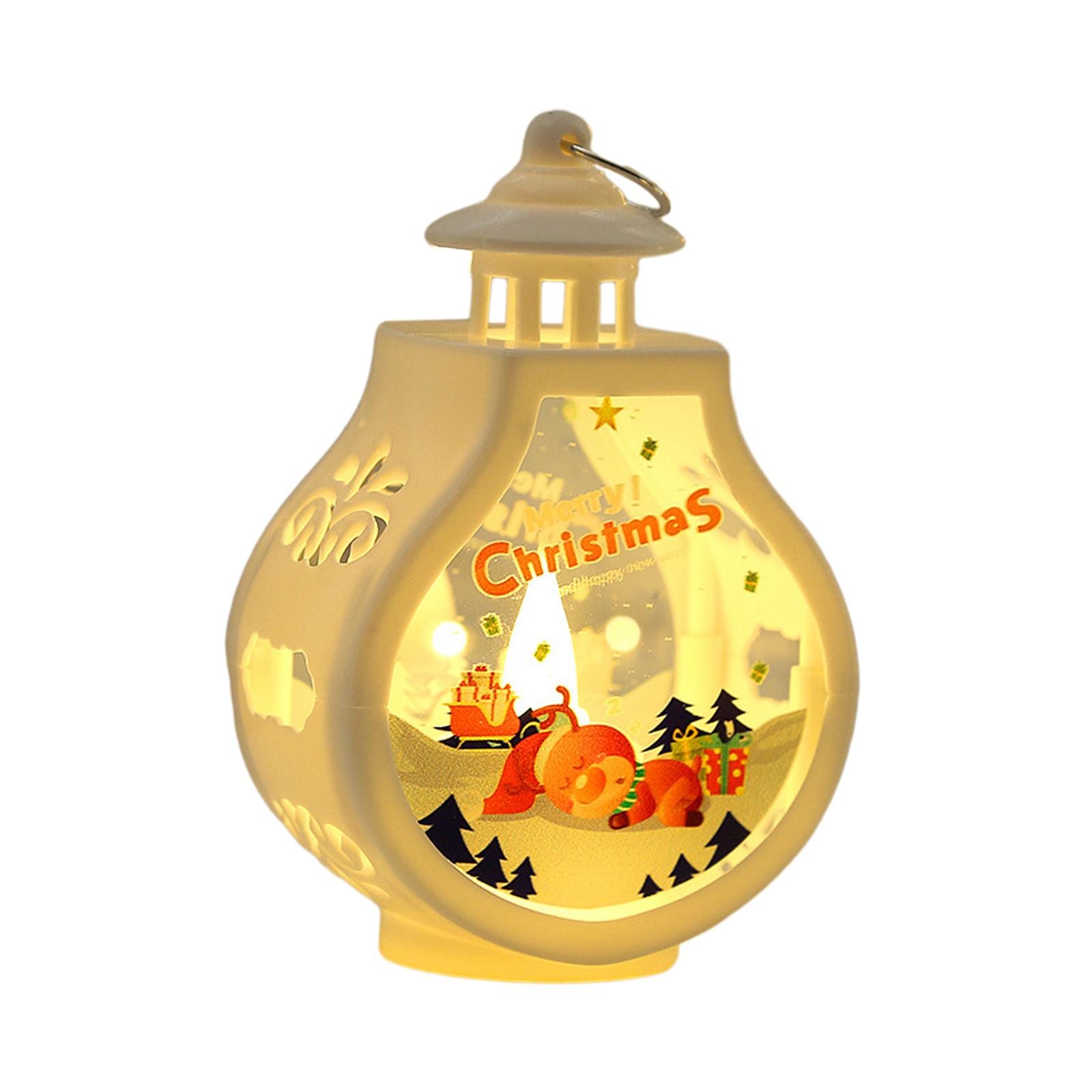 

Christmas Candle Lantern Decorative Lantern Vintage Style Table Top Lantern for Xmas Farmhouse Party Desk Home Decoration оленевий