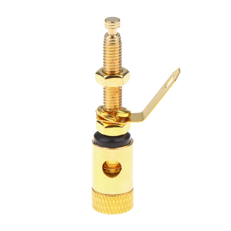 

1Pc Gold Plated Amplifier Speaker DIY Lengthen Push-Type Terminal Binding Post Banana Plug Socket Connector For 4mm Banana Plugs чёрный