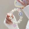 Colorful Round Bead Pendant Mobile Phone Bracelet Anti-Lost Phone Lanyard Wrist Straps Hand-Held Cell Phone Keychain Accessories