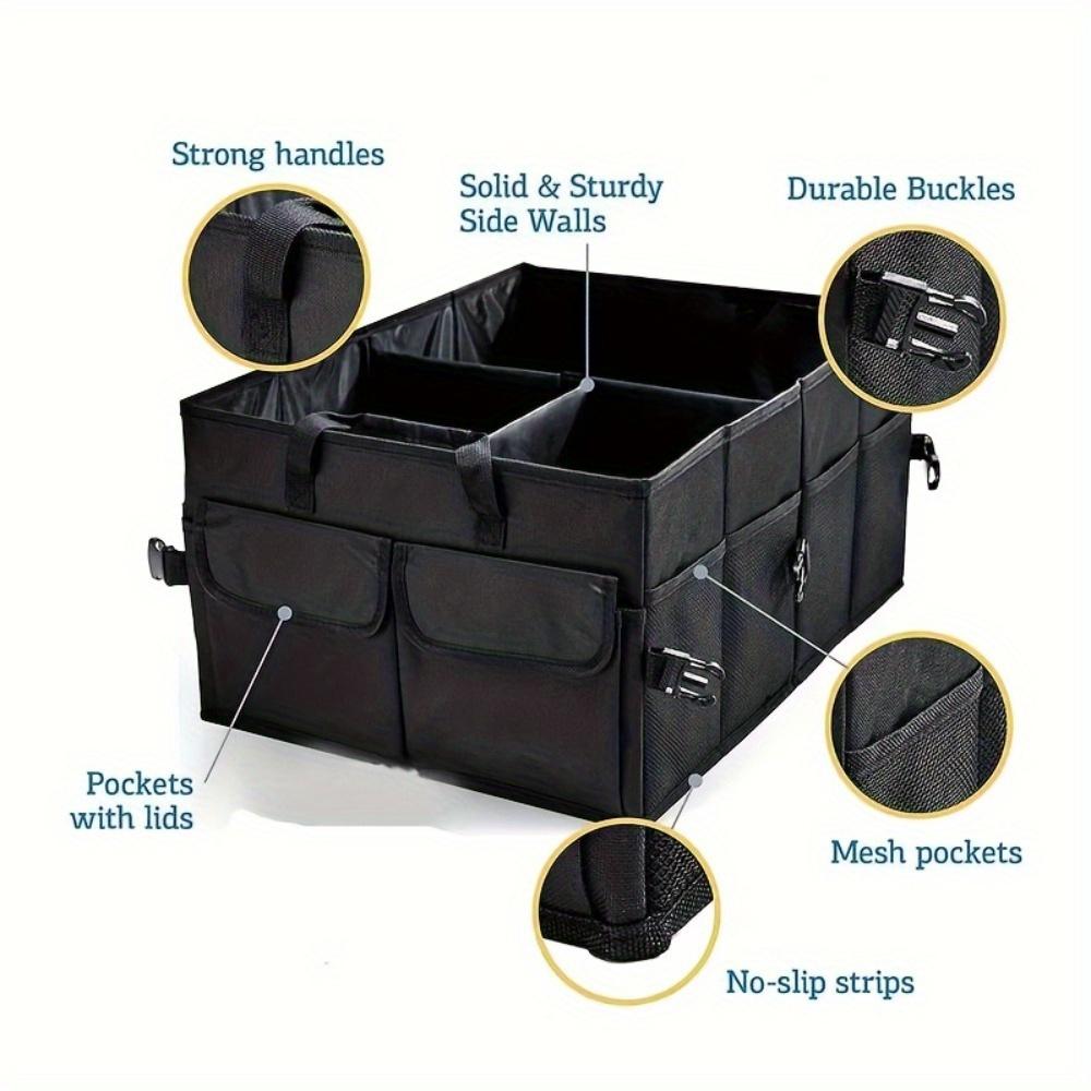 Car Storage Box, Car Trunk Organizer, Super Durable, Foldable, Cargo Storage Tool, Suitable for Cars, Trucks, and Other Vehicles, Car Storag