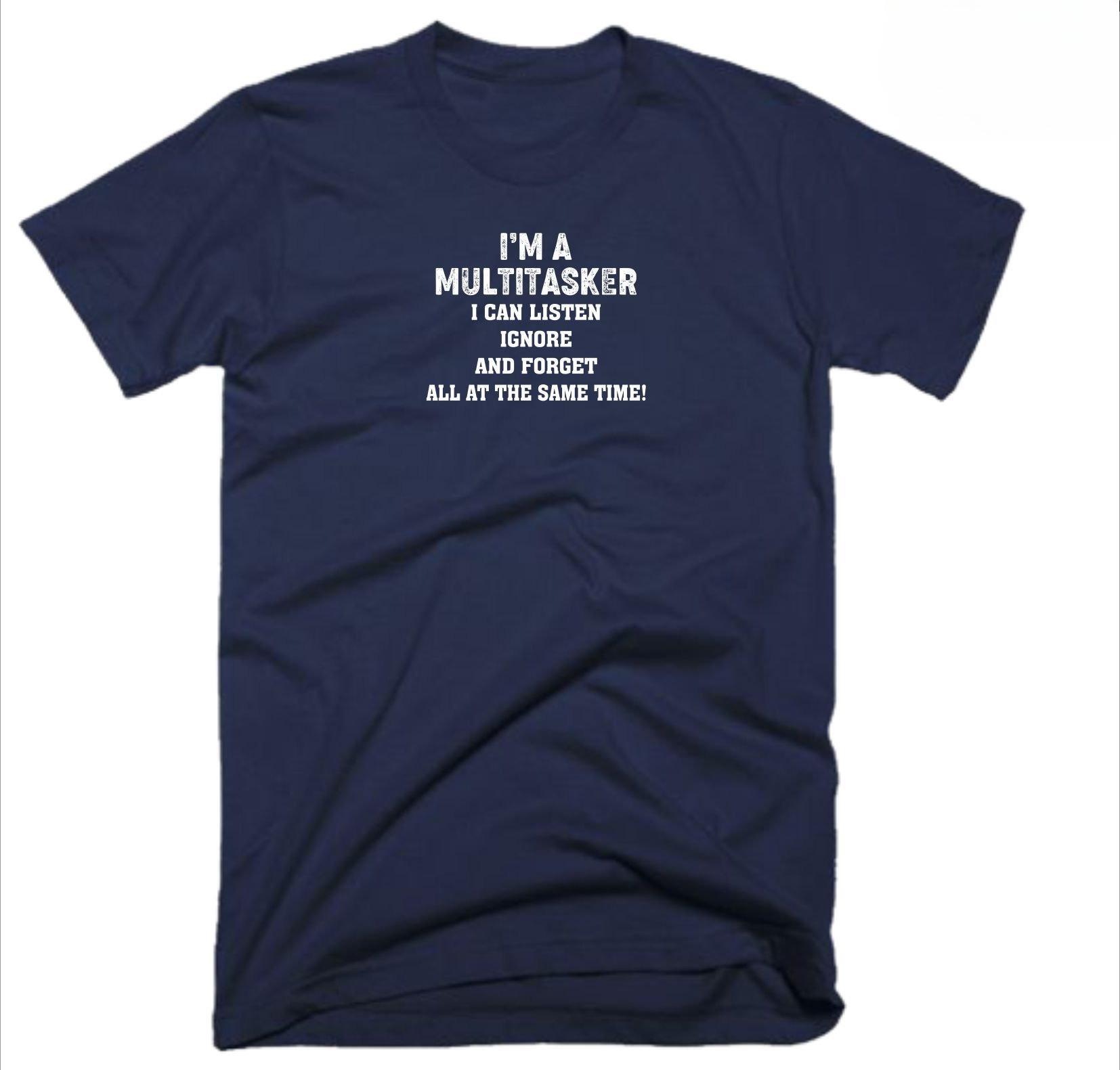 Im A Multitasker T Shirt Summer Tracksuit Mens Pullover Shortsleeved Harajuku Cotton Sweatshirt Breathable Casual Sportswear S