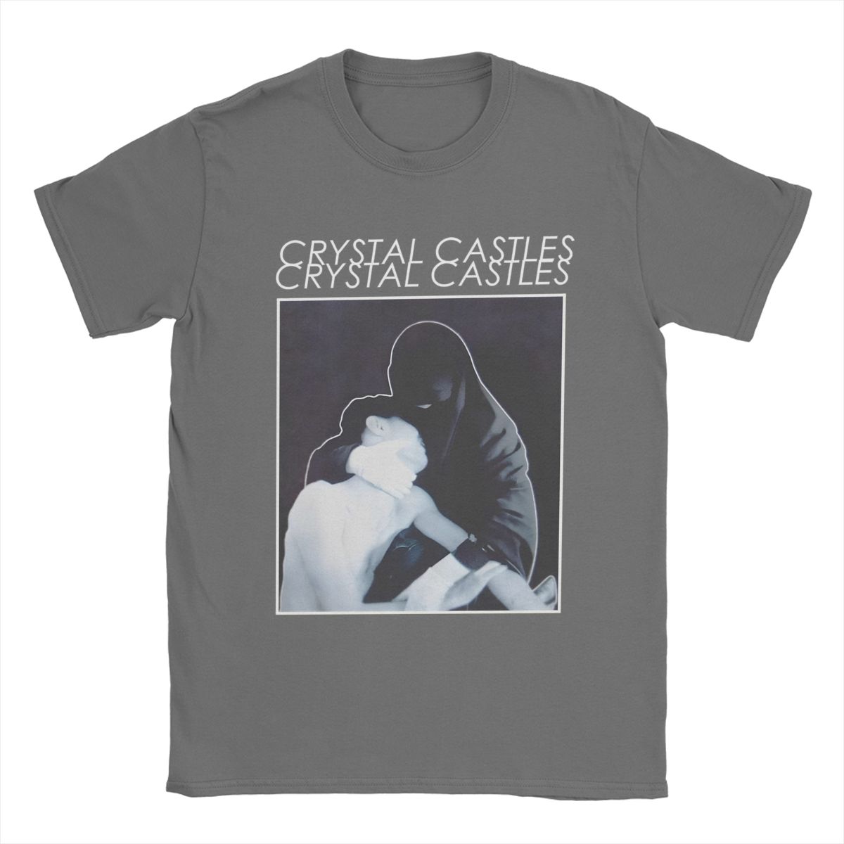 

Чоловіча футболка Crystal Castles Чудова бавовняна футболка Футболка з коротким рукавом Круглий виріз Топи Класична L