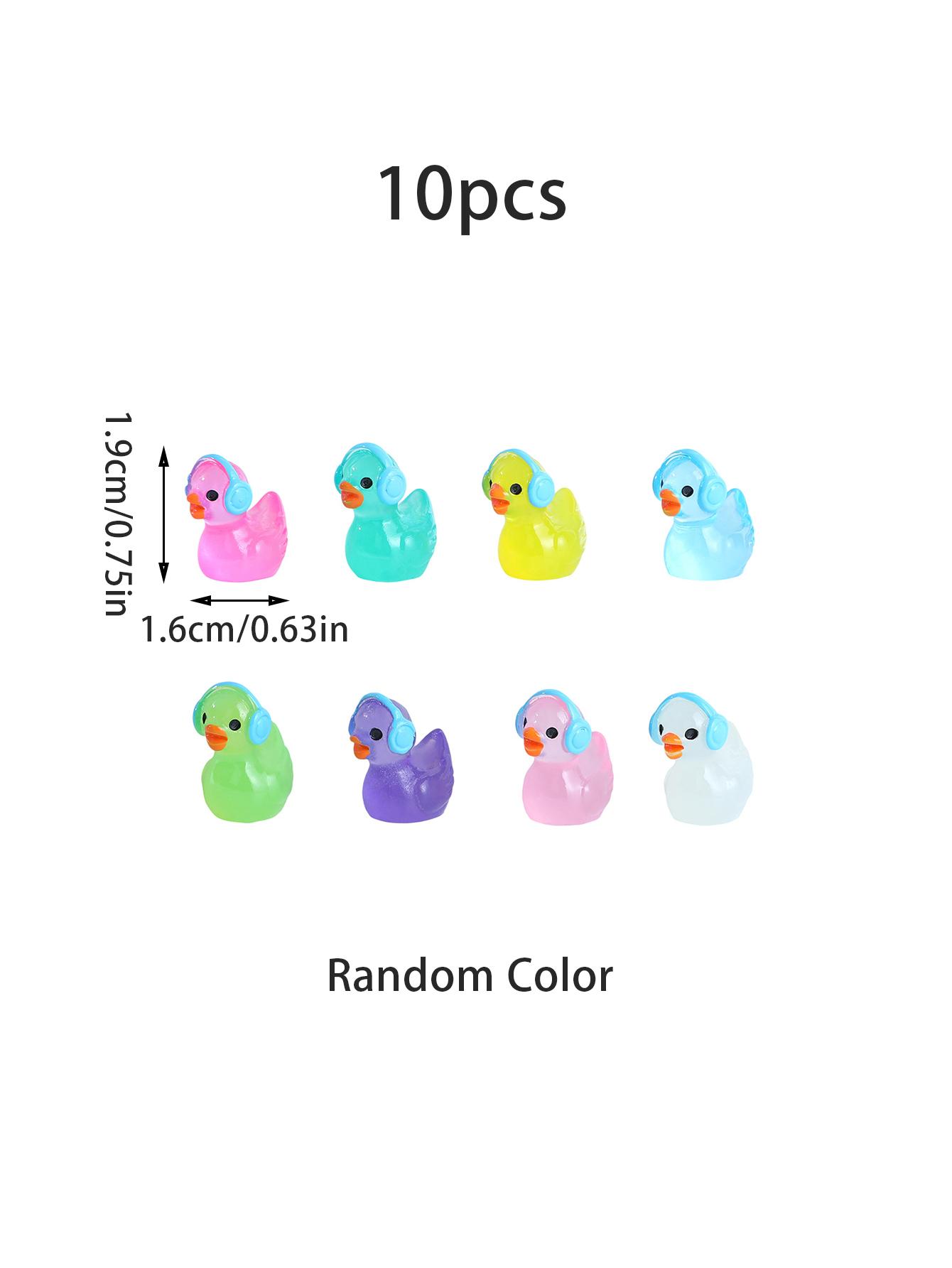 

Качка, що світиться в темряві, з навушниками 10/20 шт. Світловідбивна смола, Декор на музичну тематику Для казкового саду