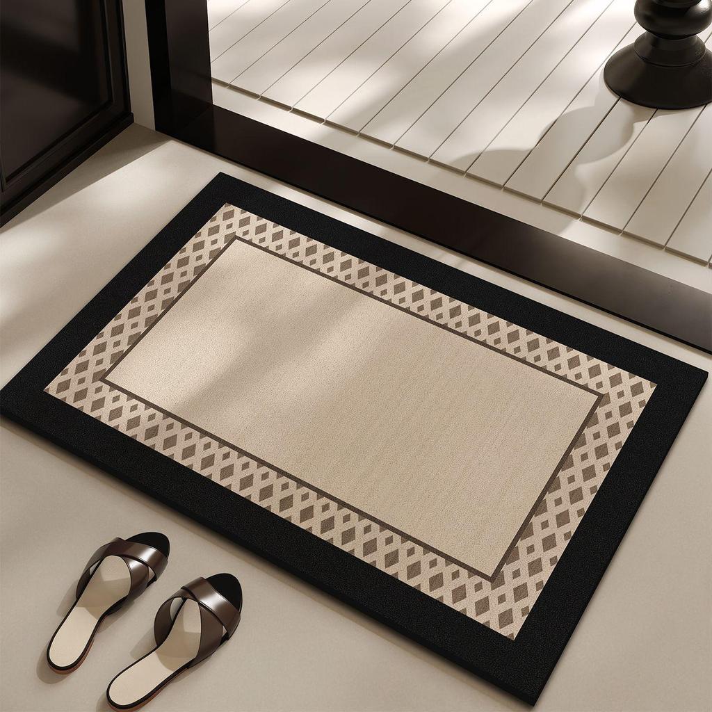 Elegant Non-Slip Diatomaceous Earth Bath Mat - Durable, Easy to Clean, Dirt-Resistant, Perfect for Bathroom & Entryway.