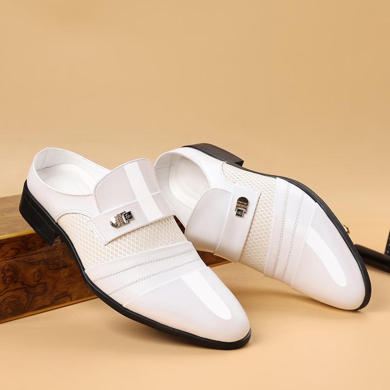 Men Shoes Fashion Baotou Half Slippers High-end Business Dress Leather Shoe Pointe Half Slippers Brock Slipper Moccasins Loafers