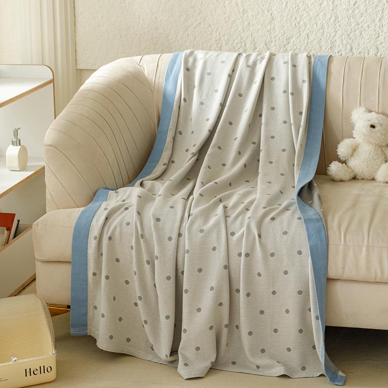 Couverture d'été légère en gaze de bambou-coton