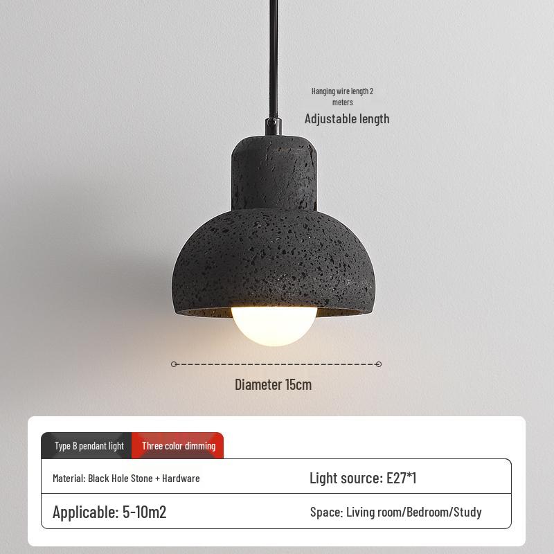 Wabi-Sabi Zen Pendant Light: Retro & Artistic Design for Restaurants, Living Rooms, and Bedrooms