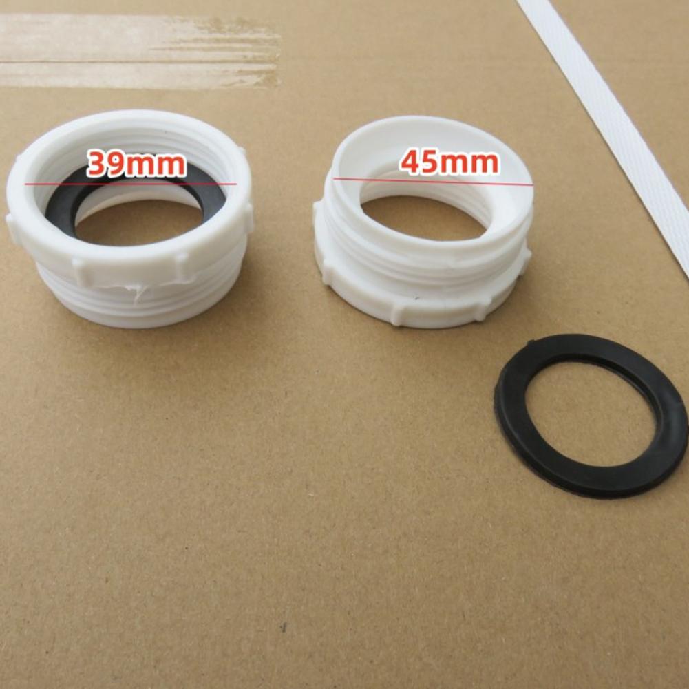 Double-Headed Pipe Sink Drain Pipe Flexible Pipe Connector For 45mm Inlet Diameter Double-Headed Water Pipes Kit Drain Connector