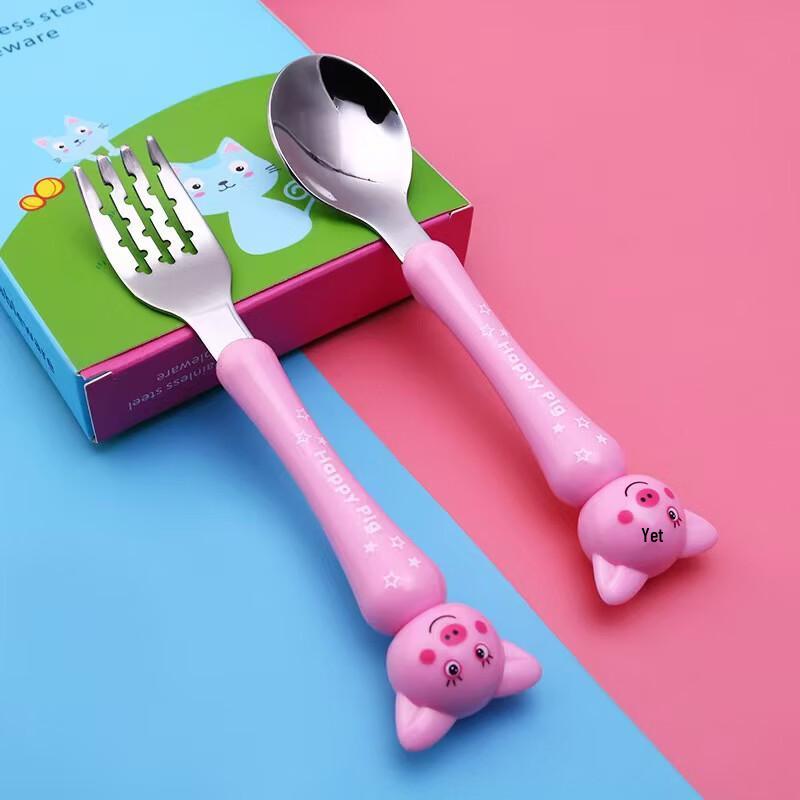 Ru Han Stainless Steel Kids Cutlery Set