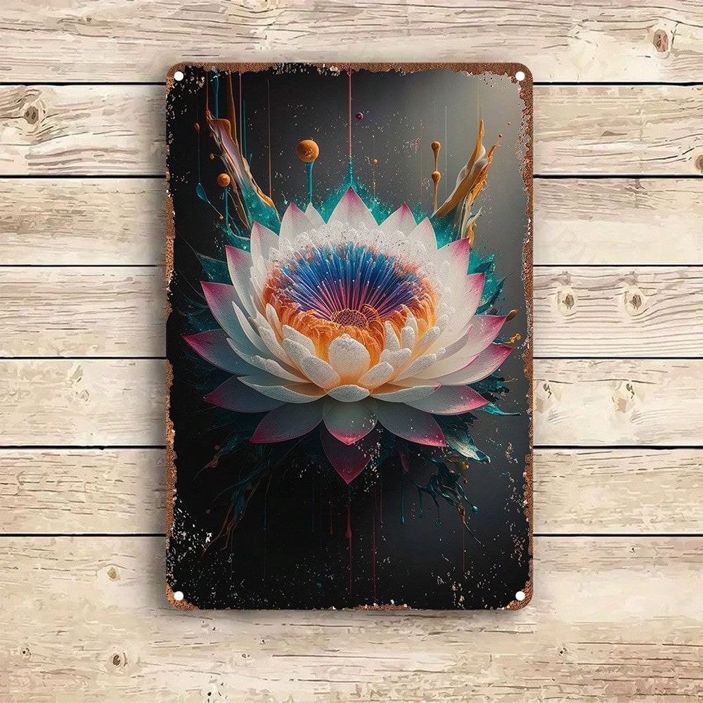 Vintage Metal Wall Art Poster 20x30cm Decor for Bar Cafe Home