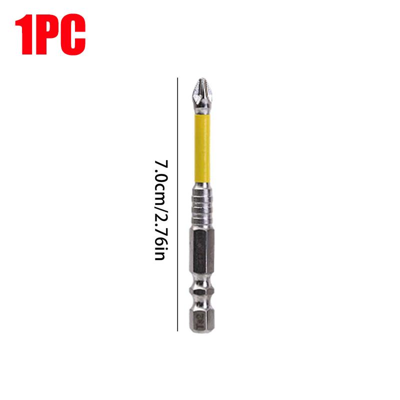 Magnetic Screwdriver Bit Hex Shank Head Drill Bits Screw Driver Anti-slip Screwdriver Drills For Woodworking Repair Hand Tools