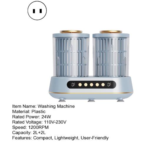 Yousheng Portable Mini Washer Dual Bucket Washing Machine for Socks Underwear Compact Laundry Cup for Dorm Travel Home Use