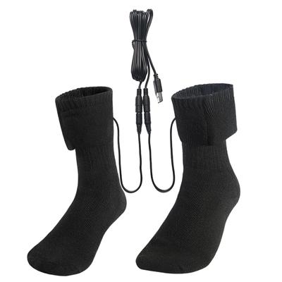 Electric Heating Socks Fast Heating Warm Winter Socks Cold-Proof Skiing Sock Anti Slip for Outdoor Skiing Hiking