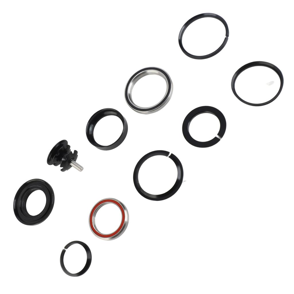 LeBycle Mountain Cycle Headsets Road Cycle Double Bearings Headset 28.6x44‑44x39.8mm Straight Tapered Tube Headset