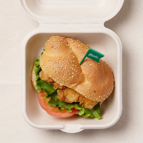 Strix Design Bagasse Molded Sugarcane Pomace Food Packs, Square, 1000 count (40 packs of 25), 16 x 15 x 8 cm, Brown, Water and Oil Resistant, Microwav