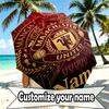 Custom Name Personalized Manchester United Print Umbrella, Auto Open Close, 8‑Rib Sturdy Frame, Commute Camping Hiking Use, Birthday Gift