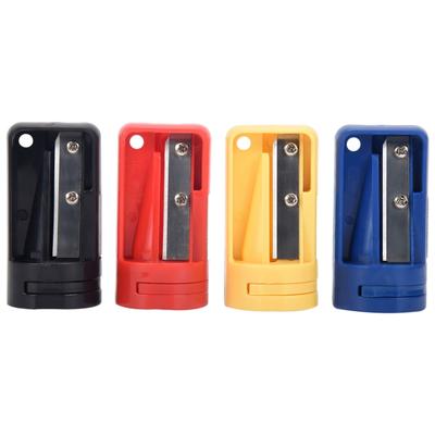 Carpenter Pencil Sharpener- 4 Pack Manual Pencil Sharpener For Flat Carpenter Pencils , Portable Pencil Sharpening Tool