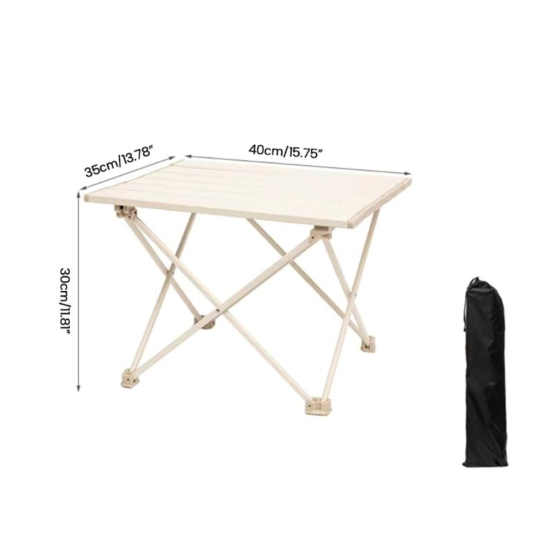 Foldable Camping Tables Aluminum Alloy Lightweight Folding Table Compact Picnic Desk for Fishing Picnic BBQ Durable