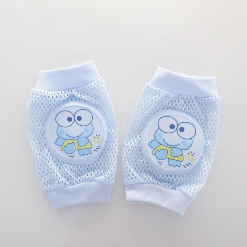 0-3 Children's Summer Mesh Sponge Knee Pads for Babies Crawling, Learning To Walk, Breathable Cartoon Knee Pads for Infants and