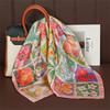 Luxury Printing Silk Square Scarf Women Neck Hair Tie Band Beach Hijab Kerchief Head Headbands Bandana Female Foulard 70cm