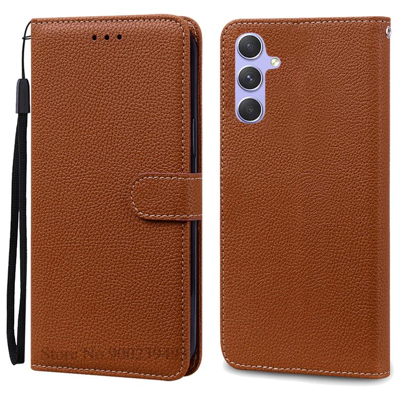 A35 5G Case For Samsung Galaxy A35 Case Leather Wallet Flip Case For Samsung Galaxy A35 5G Cover Coque Fundas Shell Etui
