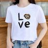 Summer Sexy Lip Print Short Sleeve Tshirt Womens Fashion Graphic Top High Street Slim Fit Modal Fabric