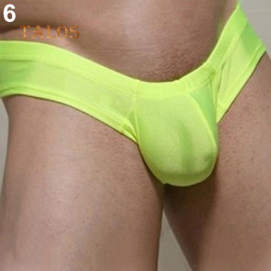 Man's Low Waist Leakage Hip U Convex Design Underwear Men Briefs Sexy Thongs Men's Clothing