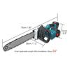 588vf 16 Inches Electric Chain Saw Electric Brushless Motor Woodworking Chain Cordless Saw for Battery  2500W