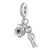 Glamour Jewelry Suitcase Camera Beaded Silver Plated Diy Accessories For Bracelets Necklace Women