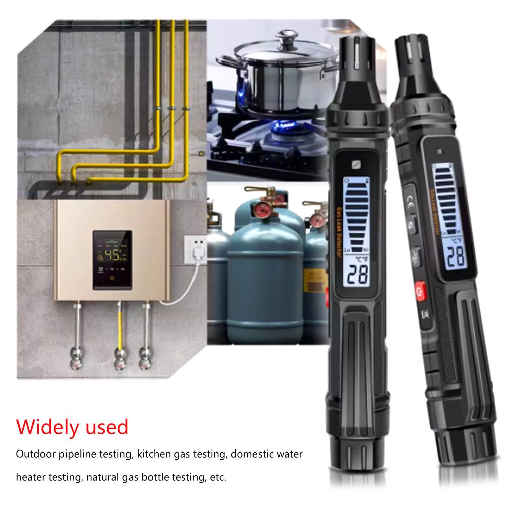 Portable Combustible Gas Leak Detector with Audible & Visual Alarm Natural Gas Leak Detector for Methane & Propane