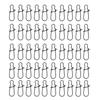 100PCS Black Strengthen Quick Snap Hook Connection Ring For Lure Fishing Accessories 10  For Hard Baits Or Soft Baits