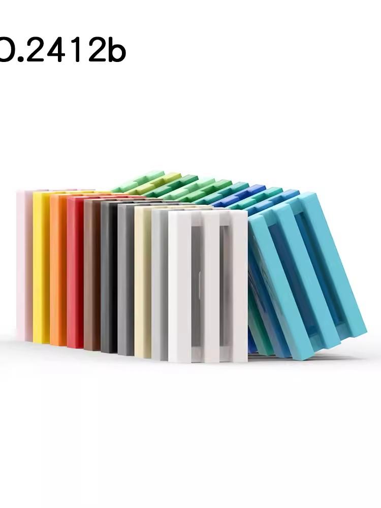 20pcsMOC Parts 2412 Tile Special 1 x 2 Grille Compatible Bricks DIY Assmble Building Blocks Particle Kid Puzzle Brain Toy Gift