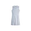 Levis Solid Color V-Neck Short Denim Sleeveless Dress Women Dresses Light-Blue A7600-0000