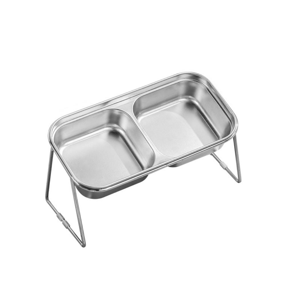 Neck Protection Pet Feeder Anti-flip Dog Food Bowl Durable Cat Elevated Bowl  Outdoor