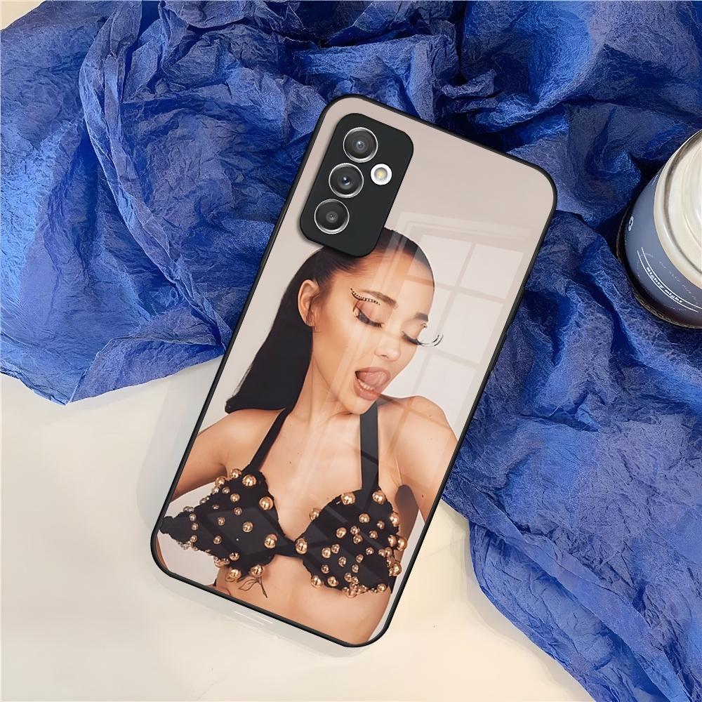A-Ariana G-Grandes Handyhülle für Samsung Galaxy S25 S24 S30 S21 S23 S20 S22 Fe Note 20 Pro Ultra Plus Glas Hülle