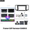For Volkswagen VW Sharan 2010-2022 Car Android Radio Screens 10 Inch Frame Harness Power 16pin Cables Fascia Canbus Adapter Radio Accessories 4