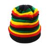 2025 neue Mode Frühherbst Koreanische Version locker Regenbogen gestreift Strickmütze vielseitig warm Tide Pullover Mütze Wollmütze