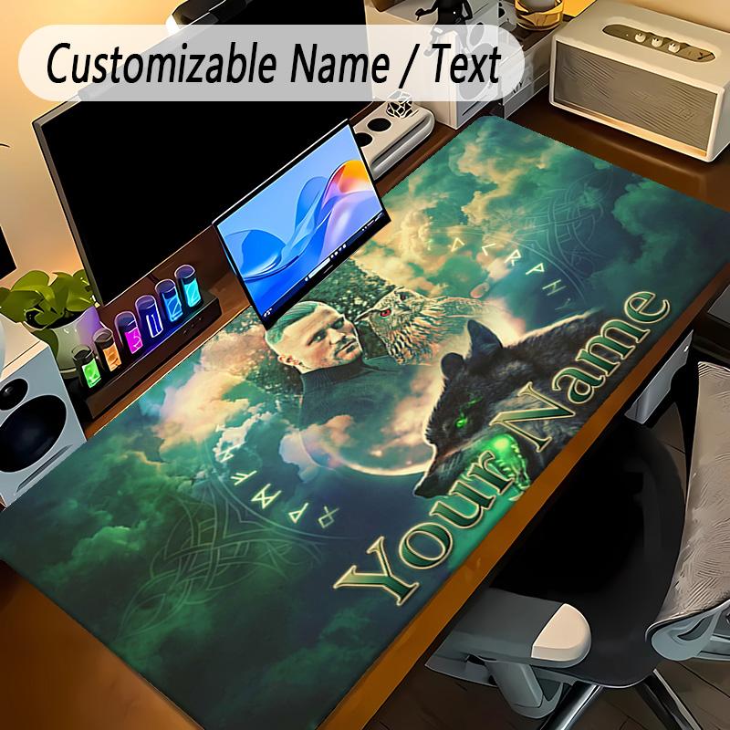 Large Mouse PadKontra K Custom Name Text Personalized Desk Mat Non Slip Gaming Pad