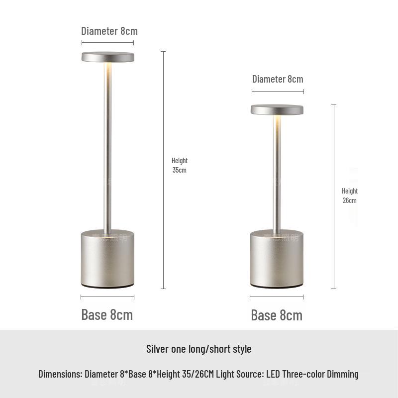 Modern Type-C Touch Desk Lamp: Minimalist I-beam Design with Night Light Functionality