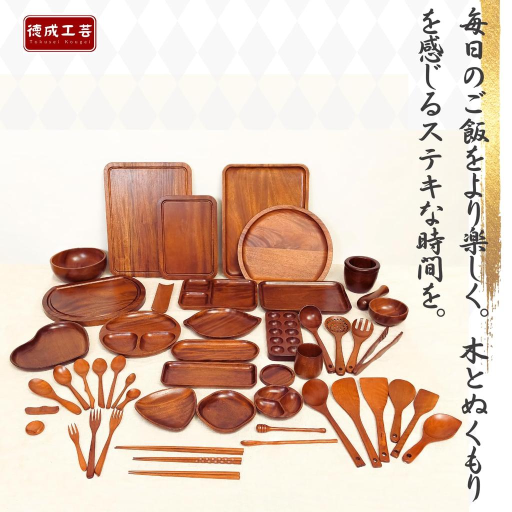 Tokunari Wooden Spoon Spatula (Lacquered Wood/28cm) - Great for Stir-frying and Serving, TAO-102A [Food Sanitation Law Compliant]