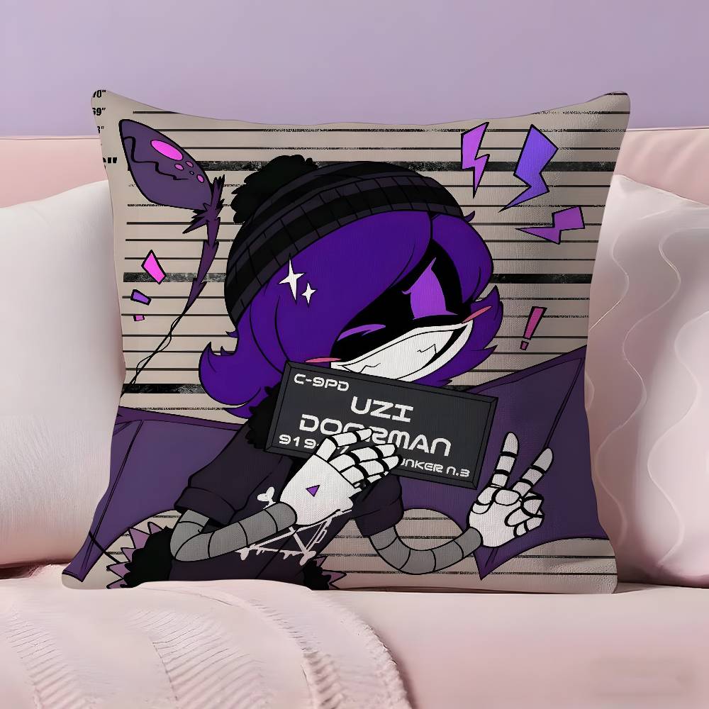 

Anime M-Murder Drones Pillow Case Pillowcase Ultra Soft Skin Friendly Fabric Cloud Like Comfort & Concealed Zipper 12x12Inch