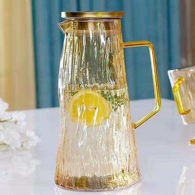 Shangqi Glacier Pattern Glass Cold Water Pitcher
