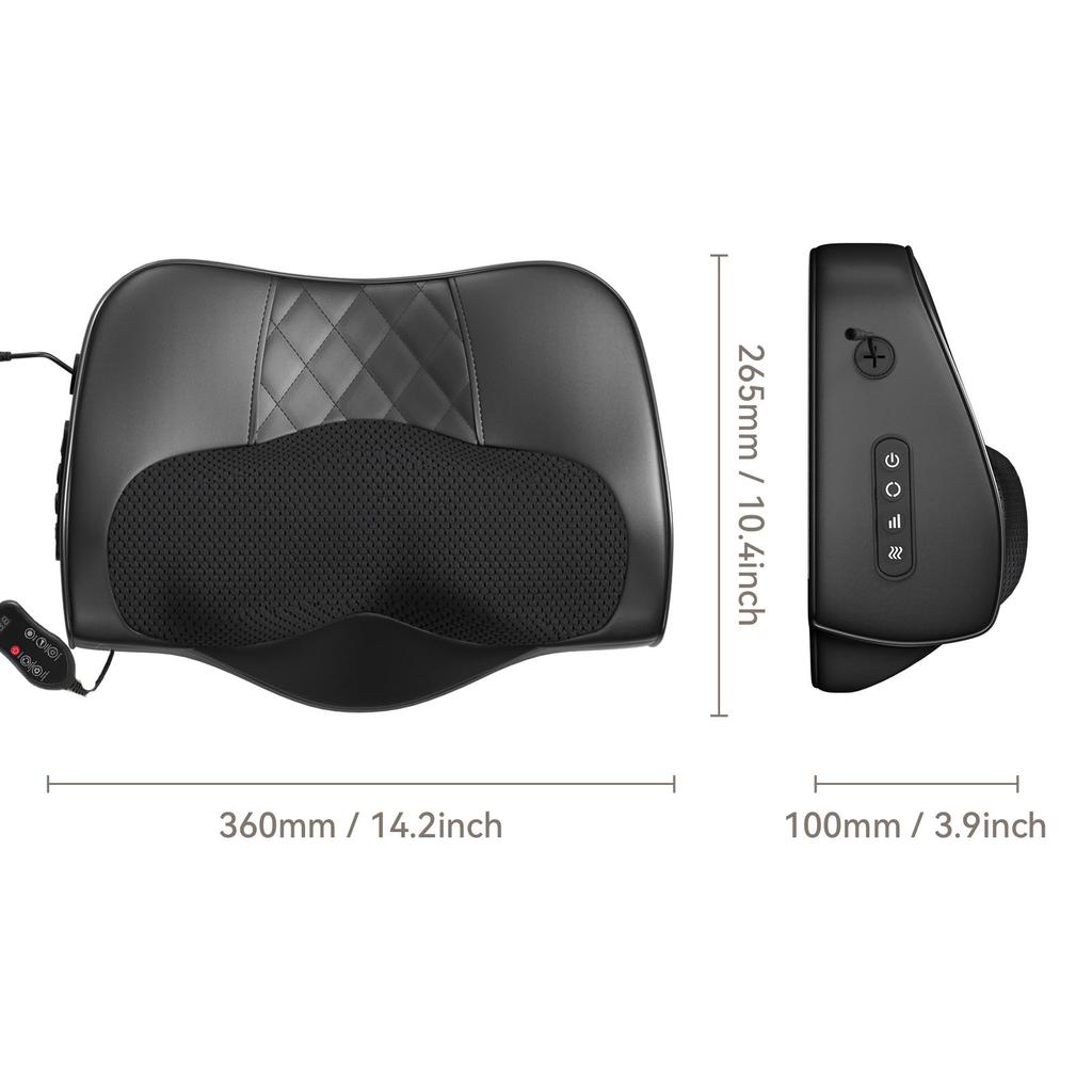 Fabrik Nackenmassagekissen Zervikaler Masseur Taille Rücken Schulter Shiatsu Kneten Multifunktional Heiße Kompresse Entspannung Geschenk