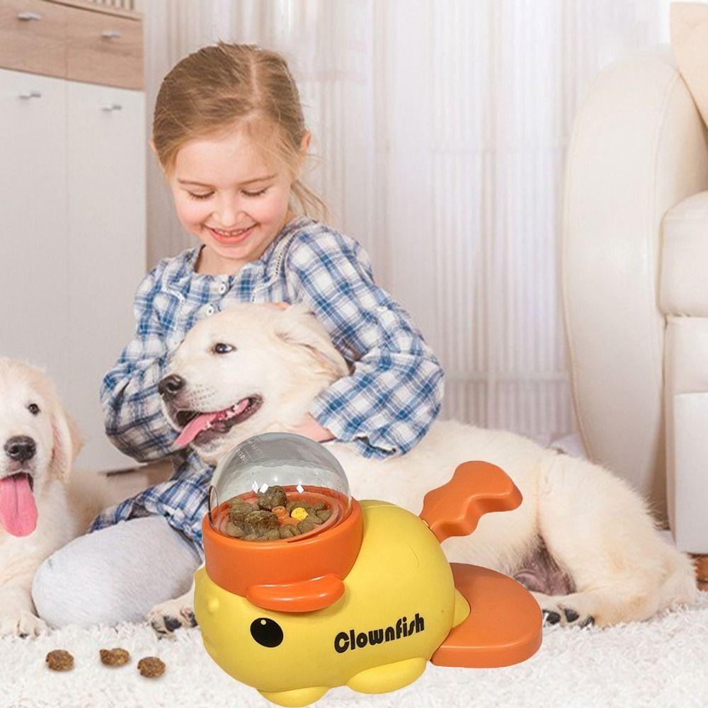 Cartoon Fish Design Pet Feeding Machine Interactive Dog Slow Feeder  Reduce Bloating