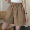 2026 Women's Summer Cotton Wide-Leg Cargo Shorts - Casual, Loose, Versatile Sports Pants